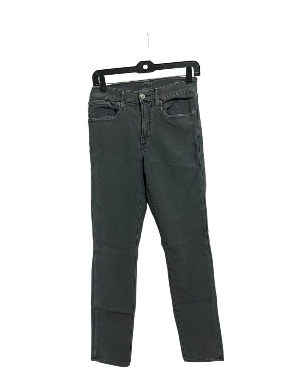 Faherty Mens Stretch Terry 5 Pocket Slate Gray Pants Twill size 30 Zip Fly